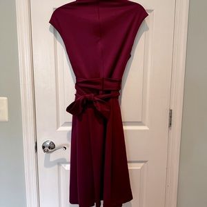 V neck business dress
